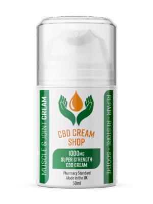 1000mg Super Strength CBD Cream | 15.6mg CBD Per Serving | 50 ml Tube | Best Seller 2026 | Summer Sale Ends 20th August